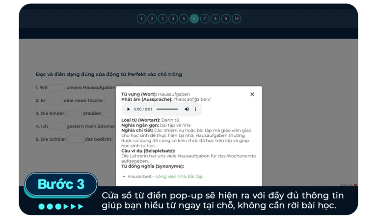 Từ điển popup 3