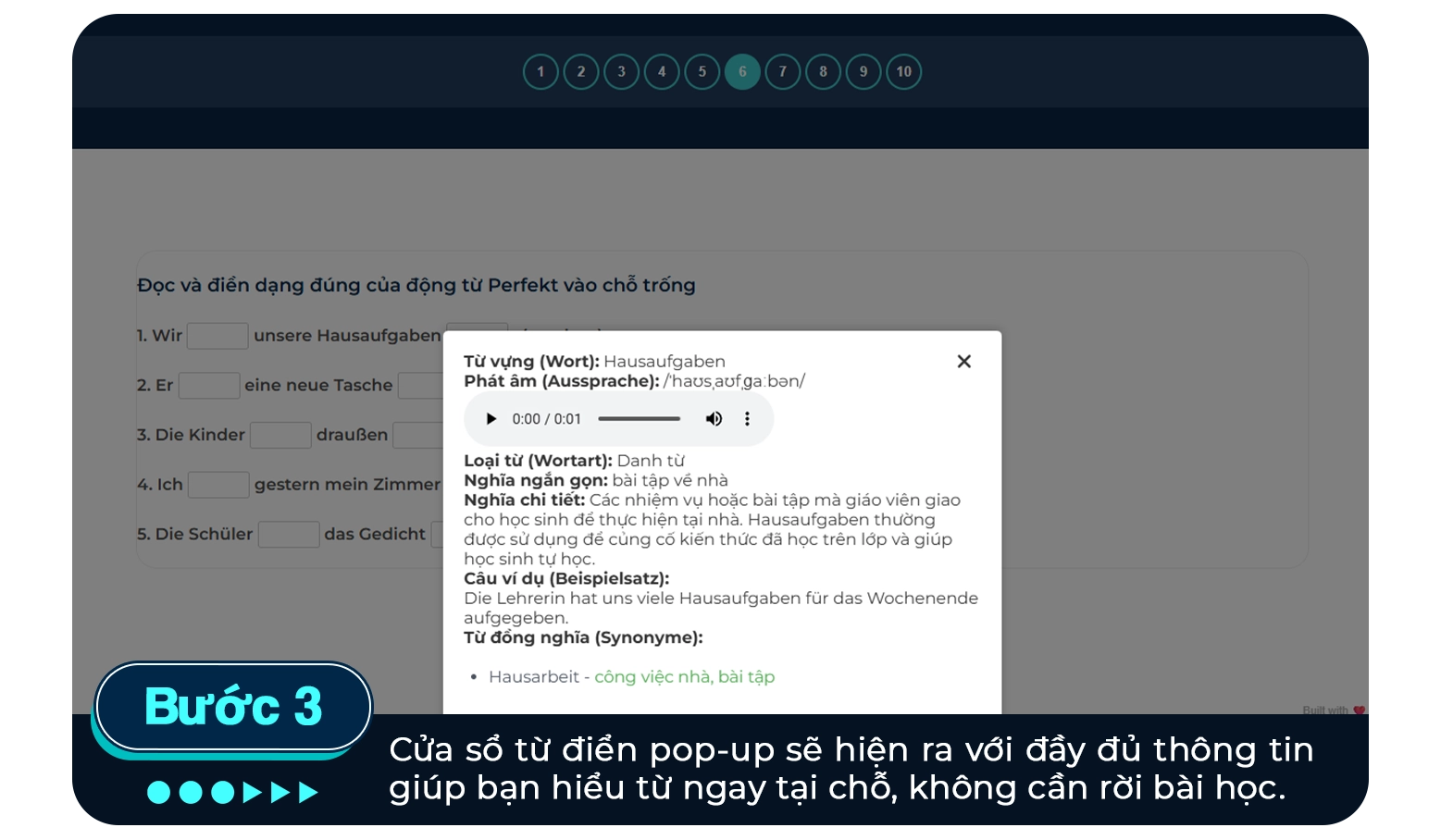 Từ điển popup 3